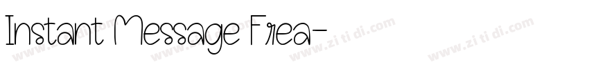 Instant Message Frea字体转换